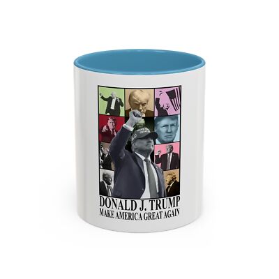 Donald J. Trump Eras Tour Accent Coffee Mug (11, 15oz)