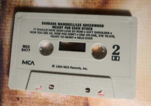 Barbara Mandrell & Lee Greenwood: Meant For Each Other Cassette 1984 Tape MCA - Picture 6 of 8