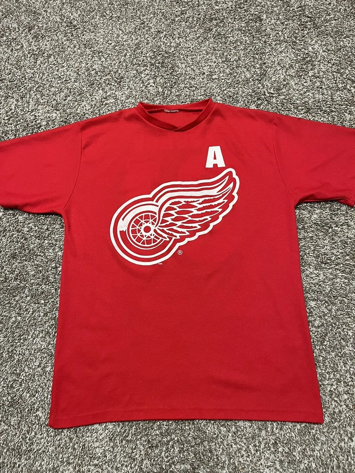 Camiseta deportiva de hockey vintage de los 90 Detroit Red Wings Sergei Fedorov CCM talla XL rara de colección Foto 4 de 4