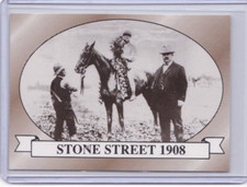 1991 HORSE RACE STAR CARDS KENTUCKY DERBY IDBLUE #34 STONE STREET 1908