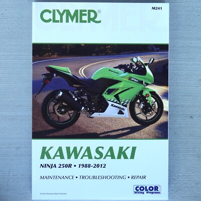 1988-2012 Kawasaki Ninja 250 250R CLYMER REPAIR MANUAL M241