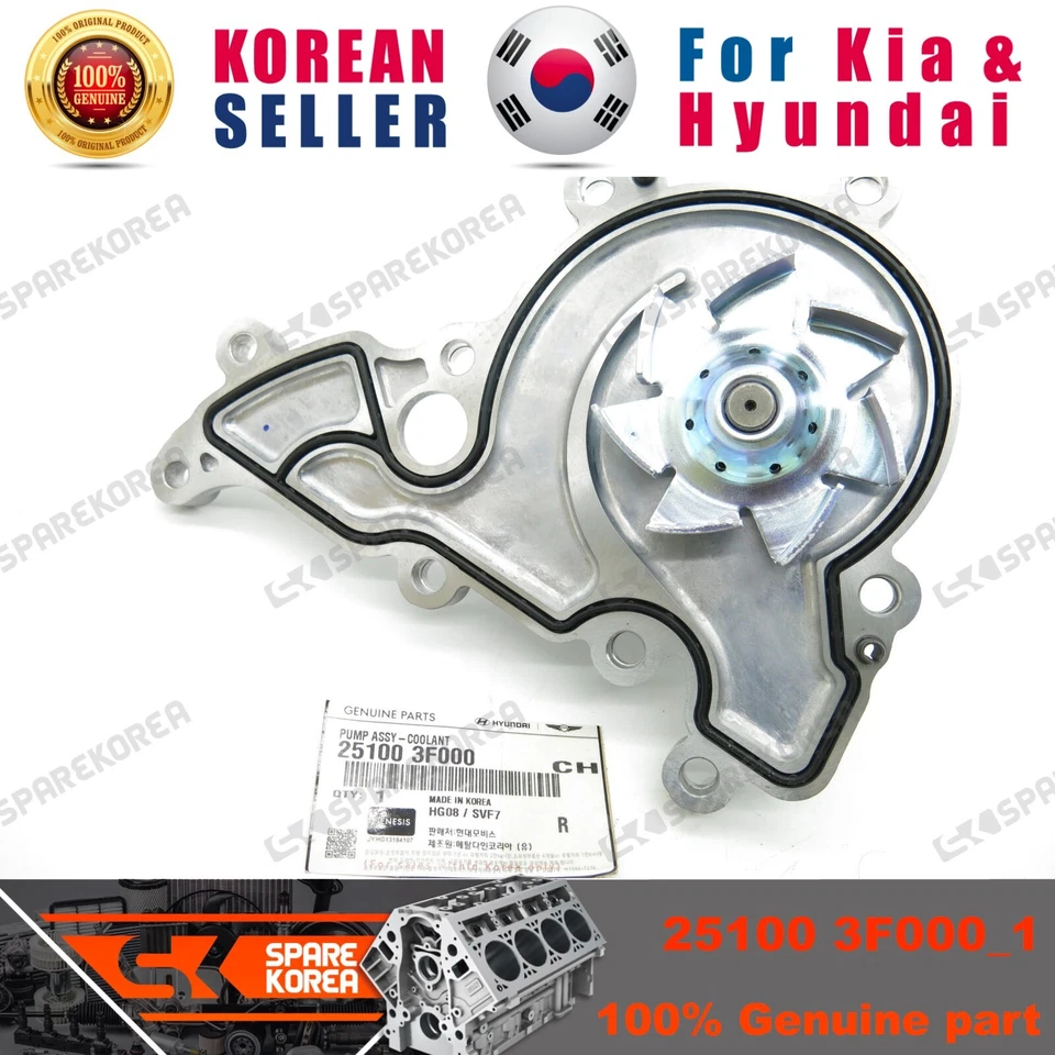 Genuino/OEM 251003F000 CONJUNTO DE BOMBA-REFRIGERANTE para Hyundai Nuevo Equus 09 Foto 2 de 3