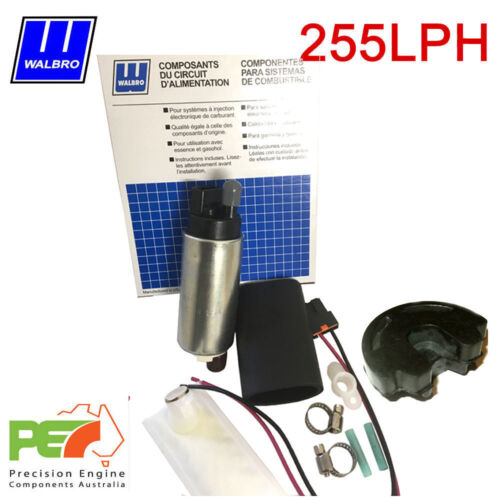 WALBRO 255LPH GSS342 In-Tank Fuel Pump w/ 1 Strainer incl Base For WRX RX7 180SX - Afbeelding 1 van 4