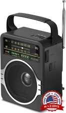 Radio Portatil Am Fm Bateria Recargable Para Escuchar Musica Futbol 5 W NUEVO US