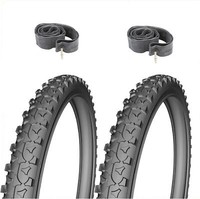 Paar Reifen 26 X 1.95 (50-559) + FahrradschläUche FüR Fahrrad Mtb Pneumatisch