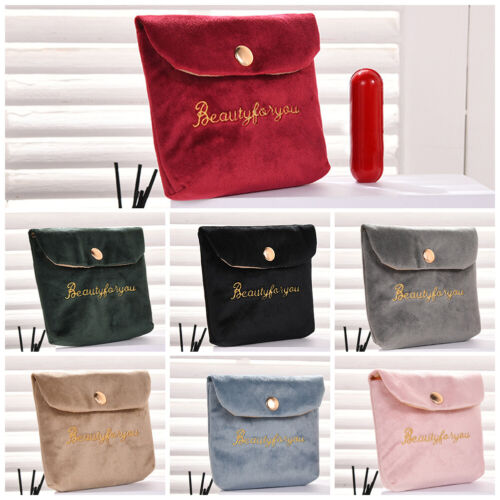 Women Girl Holder Embroidery Coin Storage Bag Sanitary Pad Pouch Napkin Towel - Afbeelding 1 van 18