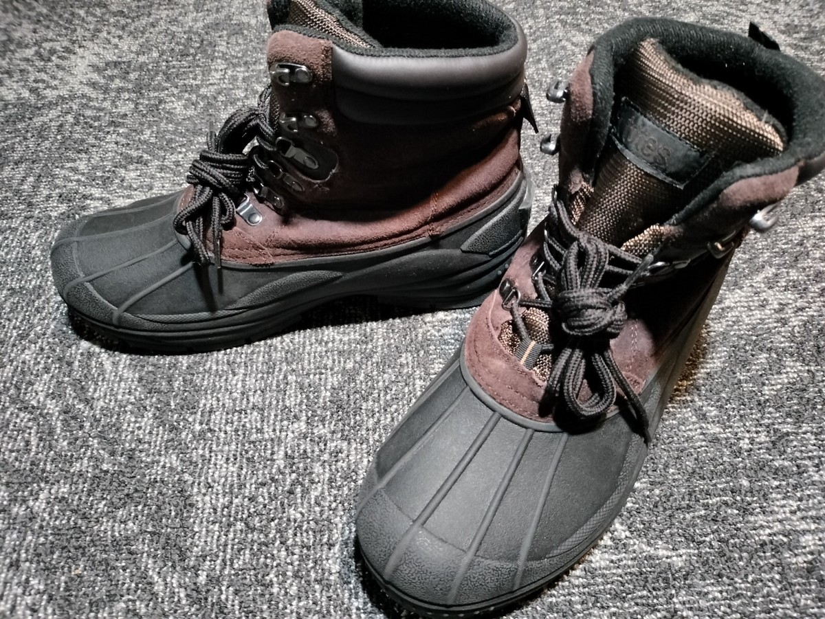 Totes Storm Brown Waterproof Insulated Duck Boots Men\'s 12M Winter Boots Totes Lace Up Boots for Men for Sale | Shop New & Used Men main image 4