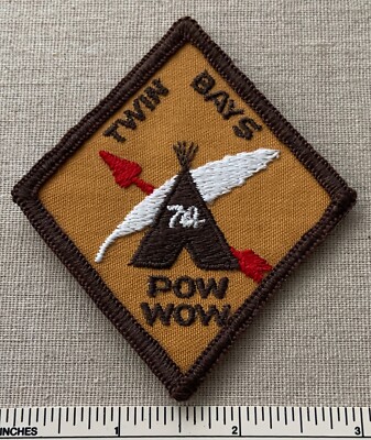 Vintage 1974 TWIN BAYS Boy Scout Pow Wow PATCH BSA DP Scouting Badge