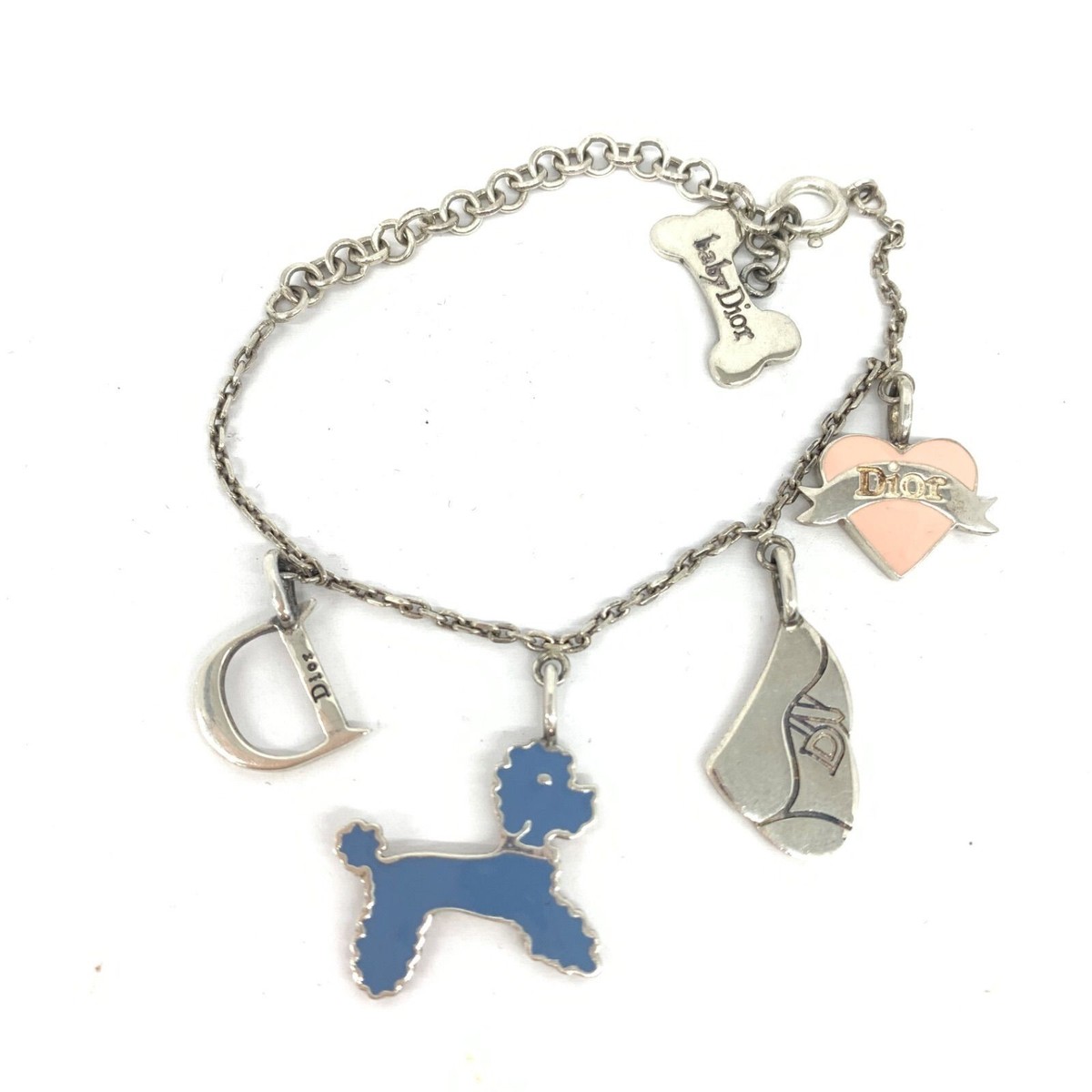 ベビーディオール チャームブレスレット Christian Dior Accessories Baby Dior Blue Poodle Bracelet