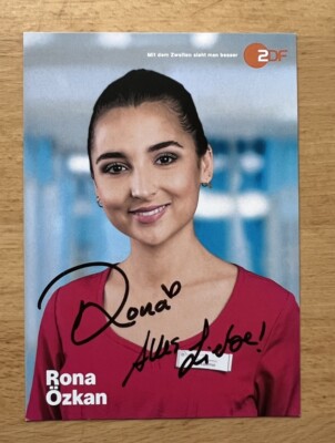 Rona Özkan AK ZDF Bettys Diagnose Autogrammkarte original signiert 2