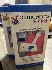 FLA Orthopedics Kids Youth Size Universal Cradle Arm Sling Navy Lot of 2(T)