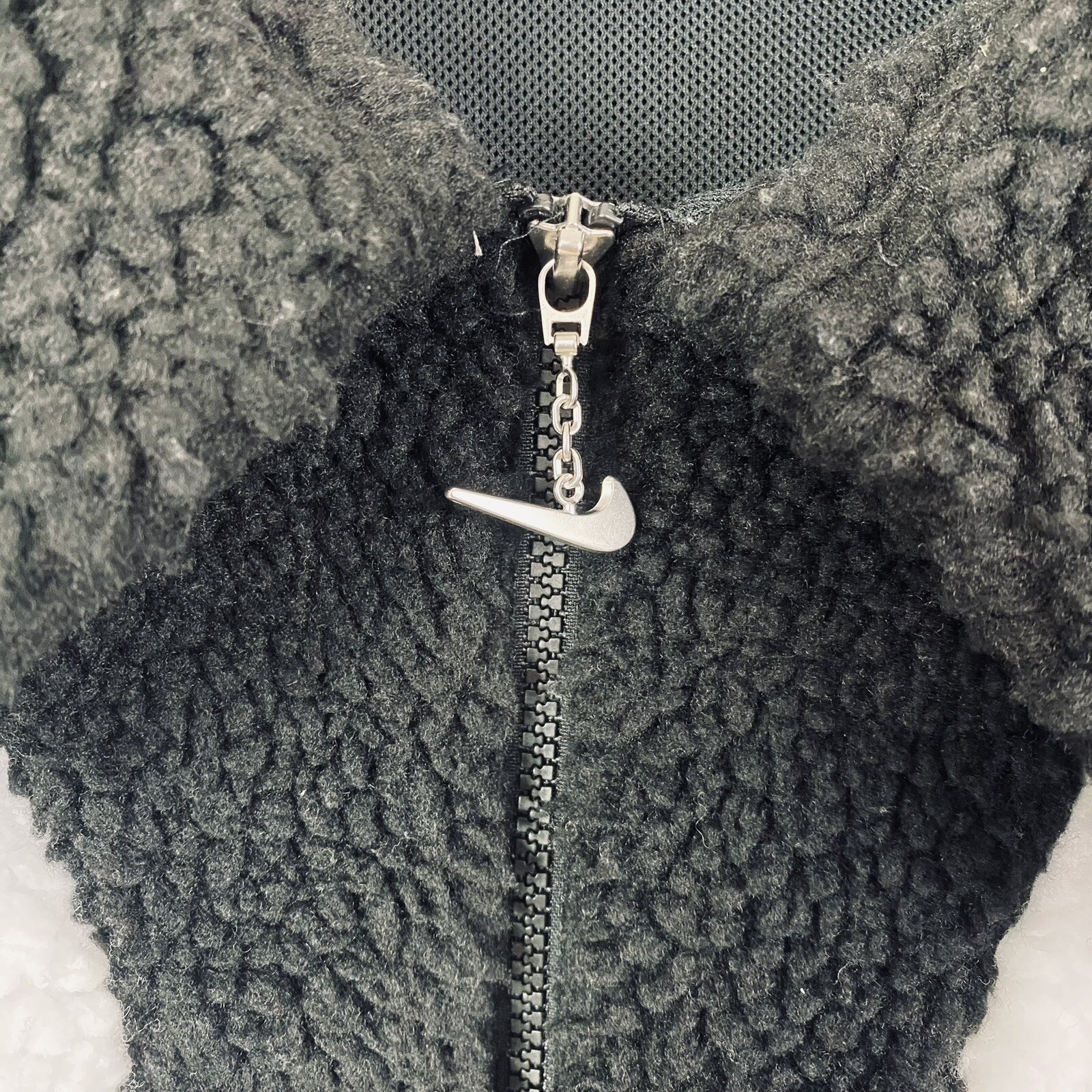 Nike Sportswear Double Swoosh Fleece Teddy Jacket Siz… Gem