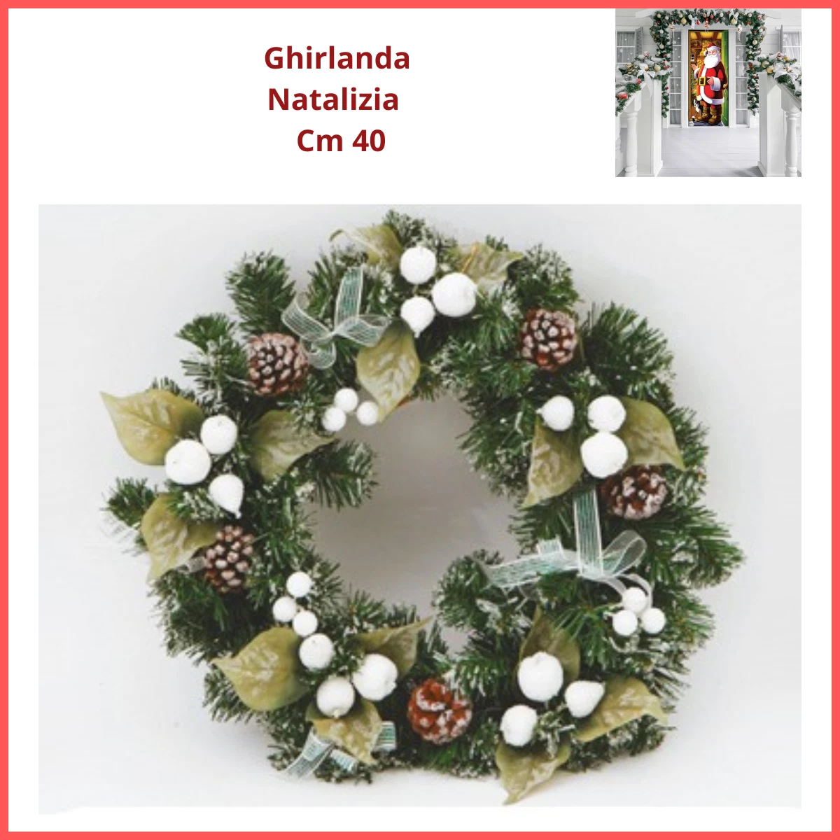 Palla di Natale in Plastica Lucida 20 cm - Vari Colori | Stilé Collection