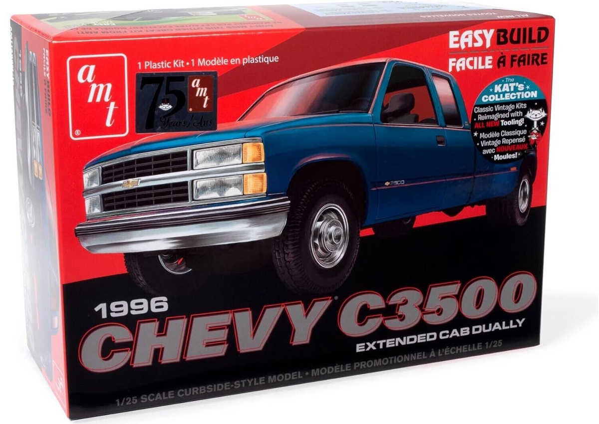 amt Revell 1/25 トラック　まとめ売り AMT 1996 Chevrolet C-3500 Dually Pickup Easy Build New Tooling 1