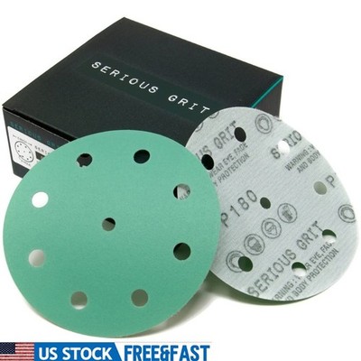 5 Inch 9 Hole Sanding Discs Festool Sanders Durable Anti Clog Hook & Loop New