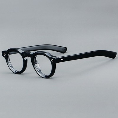 Luxury Retro Acetate Round Reading Glasses Full Rim Women Men Readers