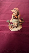 RARE Hummel Goebel Figurine  Just Resting  Girl sitting on Fence 1938