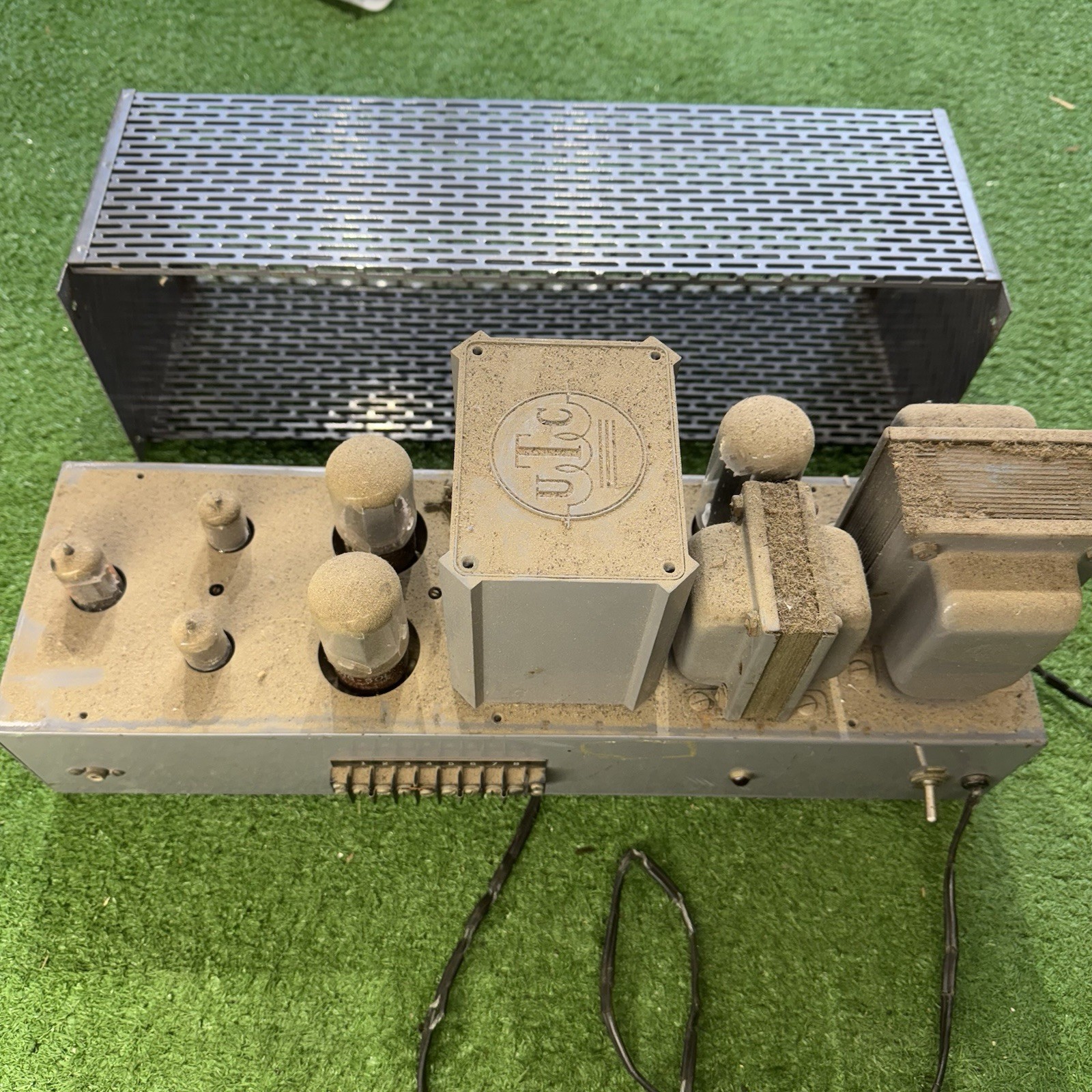 VINTAGE VERY RARE UTC MLF500 Linear Tube Amplifier 1950’s WOW! Metal UNTESTED