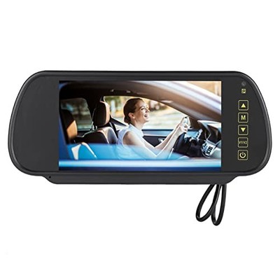 Goshyda Rückfahrkamera Monitor, Rückspiegel Monitor 7 Zoll LCD Standard 