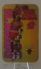Rare 1998 Skybox Michael Jordan Gold Dunkin' Go-Nuts Refractor Tobacco Mini Card