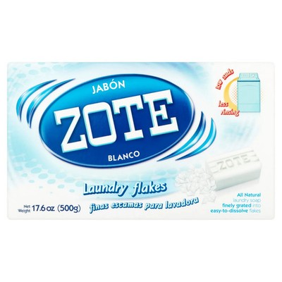 2 PACK Jabon ZOTE Blanco Laundry Flakes 17.6oz  All Natural Soap   Free Shipping