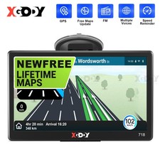 XGODY 718 HGV LGV Lorry SAT NAV Car Truck GPS Navigation Speed Warning POIs 16GB