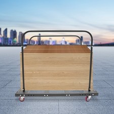 Folding Table Cart Folding Table Trolley For 10Pcs Table Cart Free Standing