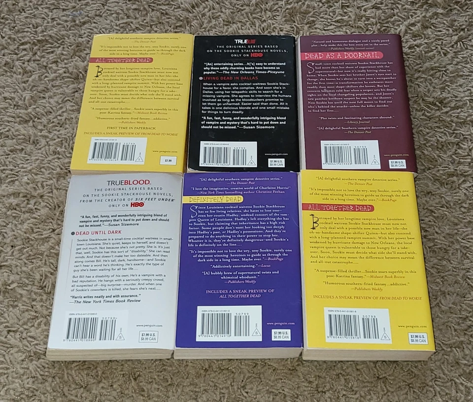 Charlaine Harris True Blood Sookie Stackhouse - Lot of 6 Paperback Books - Image 2 of 4