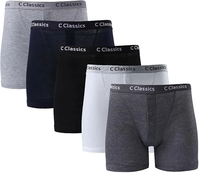 6/12 X Men's Quality Assorted Plain Colours Cotton Rib Boxer Shorts Plus Size
Opens in a new window