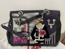 Borsa da donna in pelle BRACCIALINI borsa a mano 30 x 26 cm. Ottime condizioni
