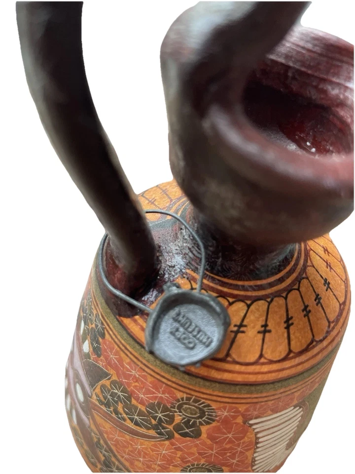 Vintage Hand Painted Copy of Ancient Greek Pottery Corinthian Period 570BC Vase - Image 4 of 4