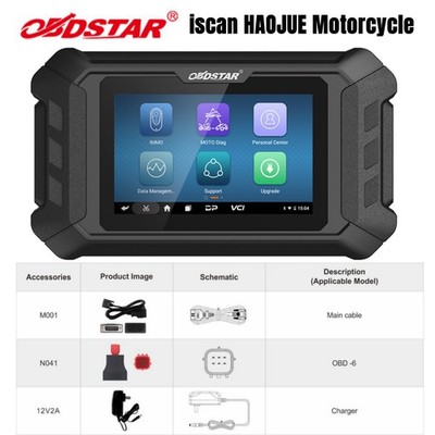 OBDSTAR ISCAN for HAOJUE Motorcycle Diagnostic Scanner Key Coding Action tester