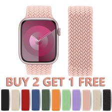 Braided Solo Loop Band For Apple Watch 9 8 7 6 5 4 SE Ultra 2 44/41/45/49mm