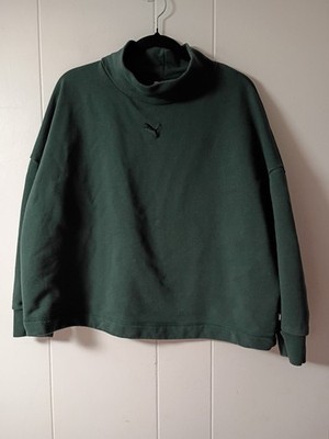 Puma Women Green Crop Top Sweater Size 1X
