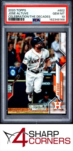 2020 TOPPS CELEBRATION OF THE DECADES #602 JOSE ALTUVE POP 1 PSA 10