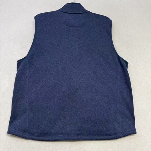 L.L. Bean Men's Sweater Fleece Vest XXL Bright Navy Slightly Fitted Full Zip NWT - Picture 5 of 5