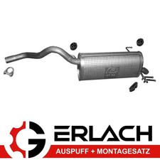Auspuff mit Montagesatz für Fiat Doblo / Opel Combo 1.4 Endschalldämpfer 6498
