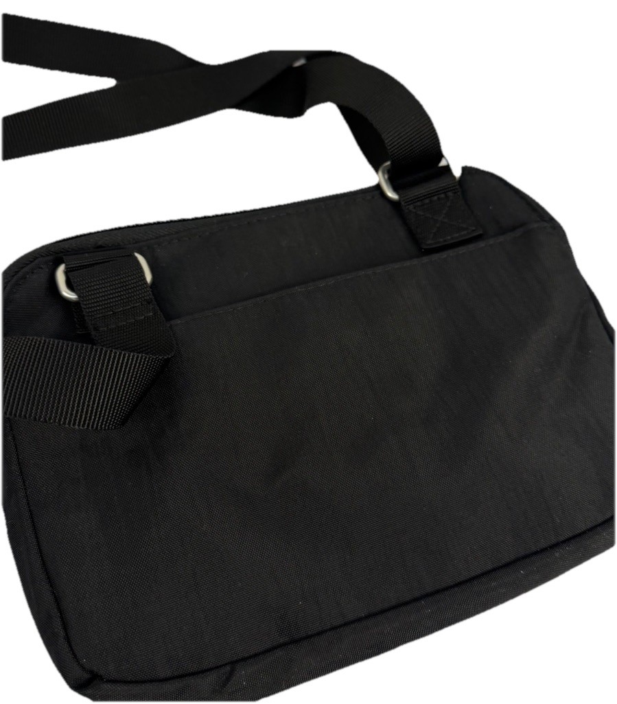 Baggallini Double Zip Black Medium Crossbody Bag … - image 12