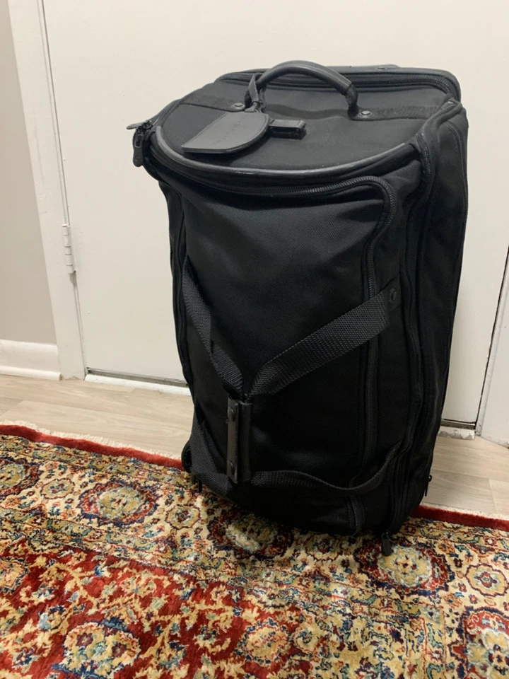 Briggs & Riley Rolling Duffle Bag Black 26" Upright Split Checked Suitcase  - Image 2 of 4