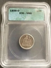 1856-O  10C  Seated Liberty Dime. ICG-VG8. Better Date. Large O. Rare &Nice Find