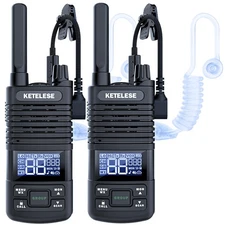 KETELESE T1 FRS Walkie Talkie Set for Adults, Long Range Two-Way Radio, with ...