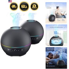 2 Pack Essential Oil Diffuser for Home - 200ml Ultrasonic Aromatherapy Diffus...