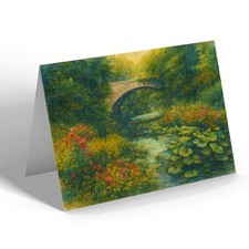 NOTELET - Claypot Bridge, Cullen, Burn - Vintage Art Style