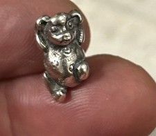 Original Trollbead Retired Teddy Bear 925 Silver Hallmarked Rare VGC Retired