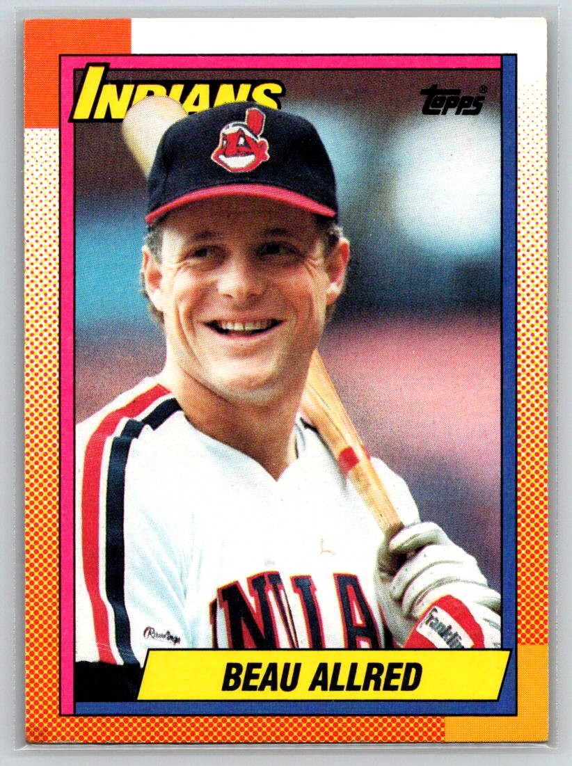 1990 Topps #419 Beau Allred Cleveland Indians Rookie