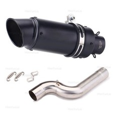 Black Muffler Tips Exhaust Mid Link Pipe Slip-on For Bmw F900r F900xr 20-25 Black Muffler Tips Exhaust Mid Link Pipe Slip-on For Bmw F900r F900xr 20-25