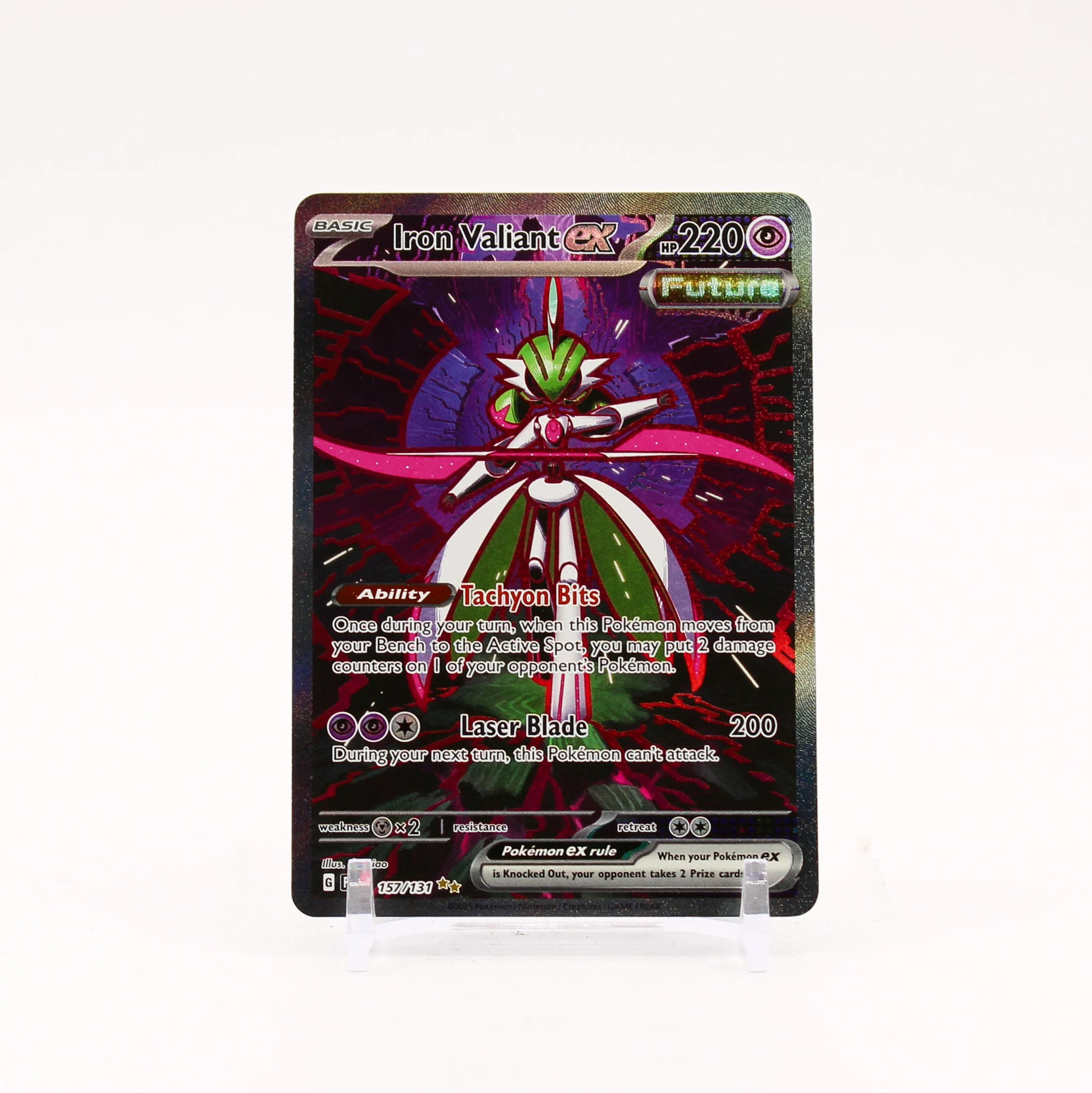 Iron Valiant ex 157/131 Prismatic Evolutions Special Illustration Pokemon NM/LP