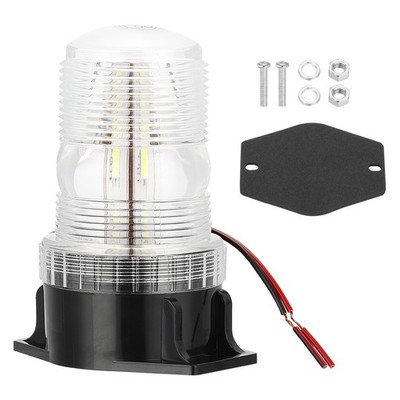 LED Strobe Lights 10V-80V Warning Flashing Lamps with Magnetic Base White