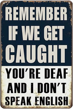 Vintage Tin Signs for Man Cave Garage - Funny Bar Signs for Home Bar Wall, Metal