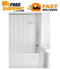 Clear Shower Curtain Liner Anti-Bacterial PEVA 70x71 Water Repellent Mainstays